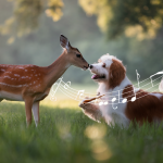 Amicale complicité entre animaux portés par la mélodie