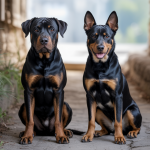 Comparaison visuelle détaillée entre un Rottweiler et un Presa Canario