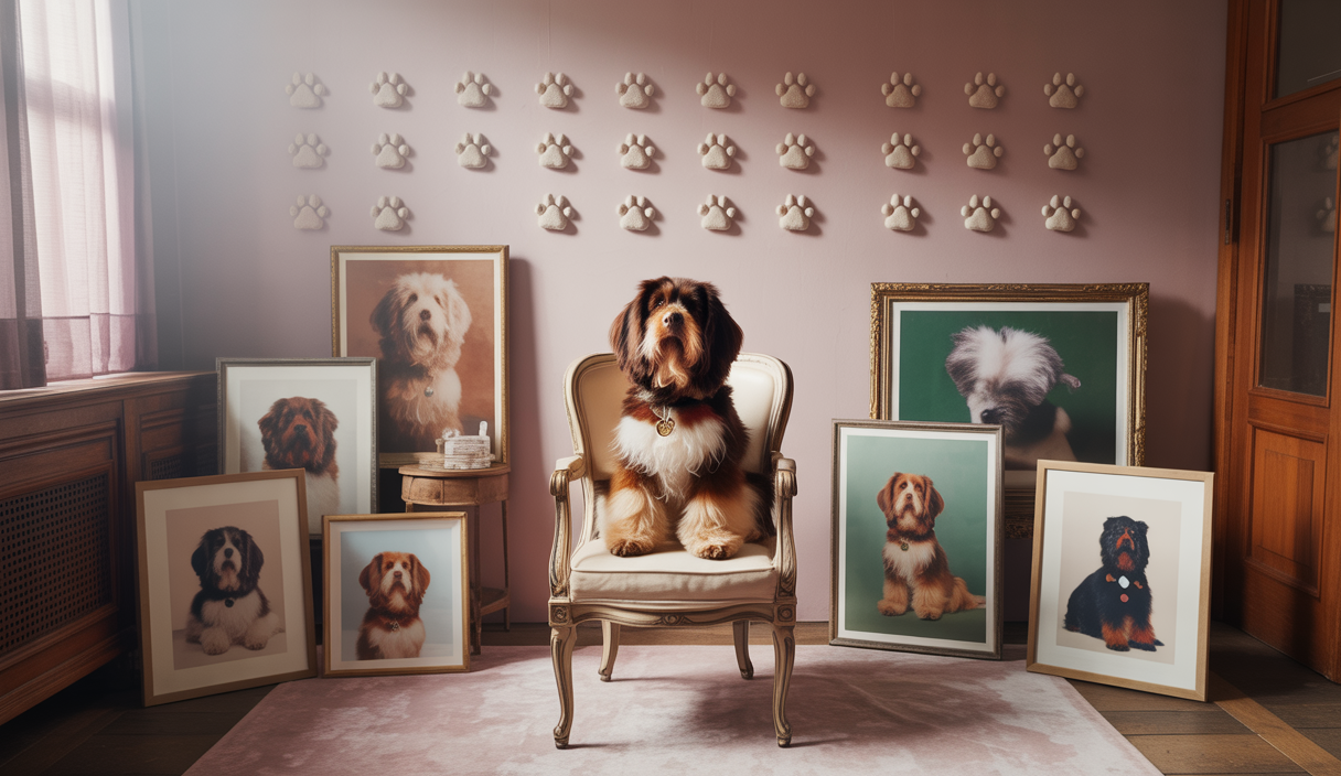 Un teckel célèbre sur le point de prendre sa retraite.