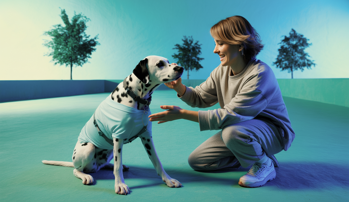Un Dalmatien en éducation canine personnalisée