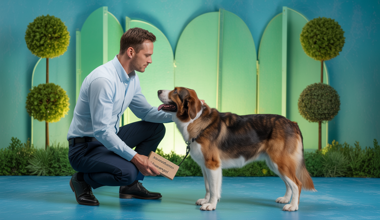 Illustration de techniques de gestion de l'agressivité chez les chiens