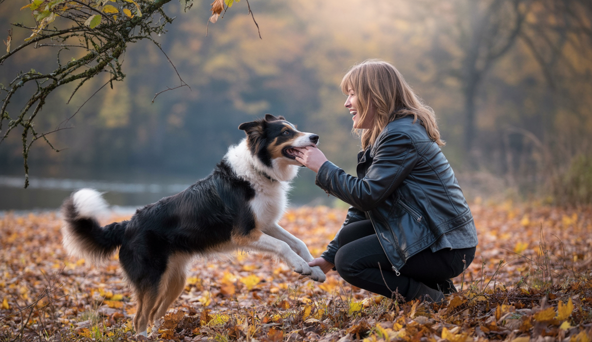 Un lien fort entre un chien et son propriétaire en pleine aventure