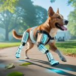 Un chien handicapé équipé d'une prothèse innovante