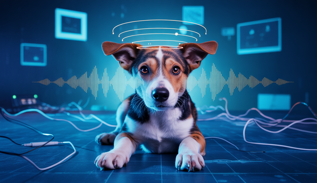 Un chien aboyant animé par l'intelligence artificielle